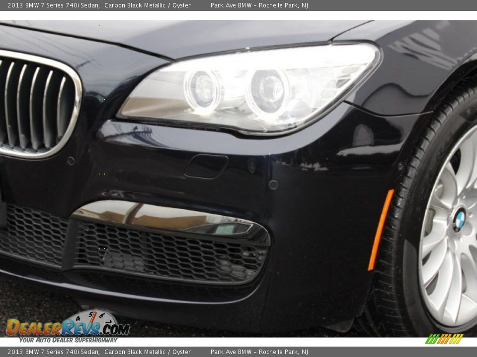 2013 BMW 7 Series 740i Sedan Carbon Black Metallic / Oyster Photo #29