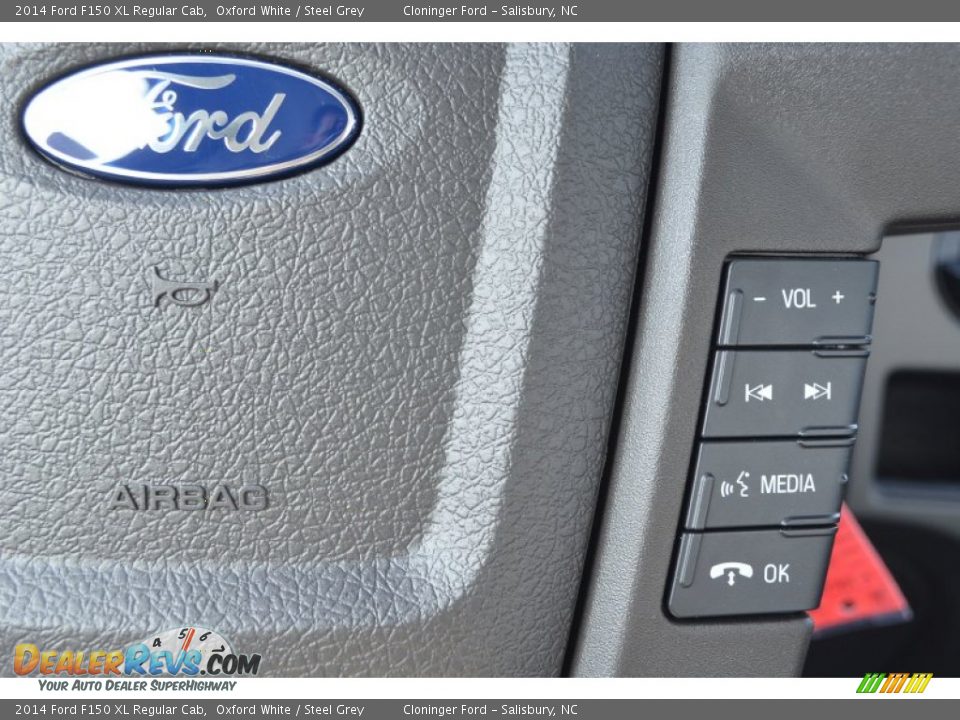 2014 Ford F150 XL Regular Cab Oxford White / Steel Grey Photo #15