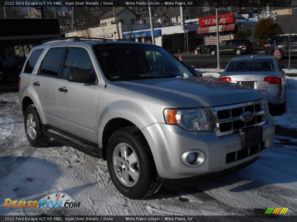 2012 Ford Escape XLT V6 4WD Ingot Silver Metallic / Stone Photo #1