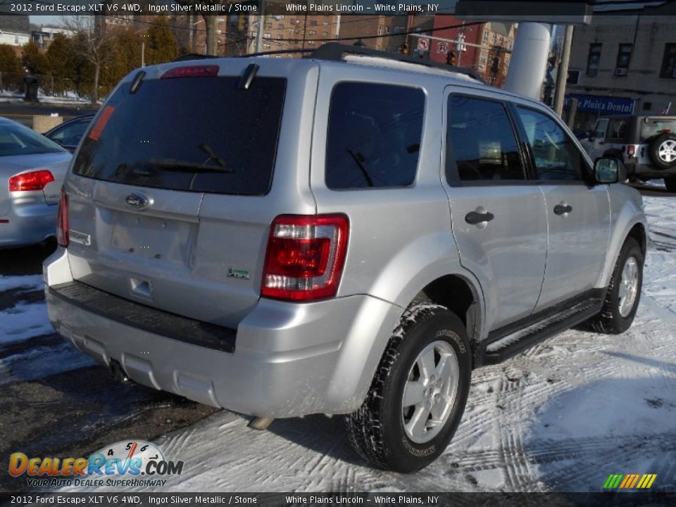 2012 Ford Escape XLT V6 4WD Ingot Silver Metallic / Stone Photo #3