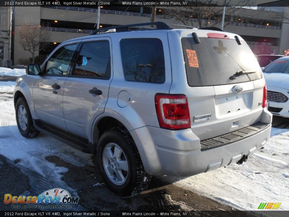2012 Ford Escape XLT V6 4WD Ingot Silver Metallic / Stone Photo #5