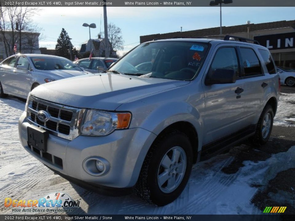 2012 Ford Escape XLT V6 4WD Ingot Silver Metallic / Stone Photo #6