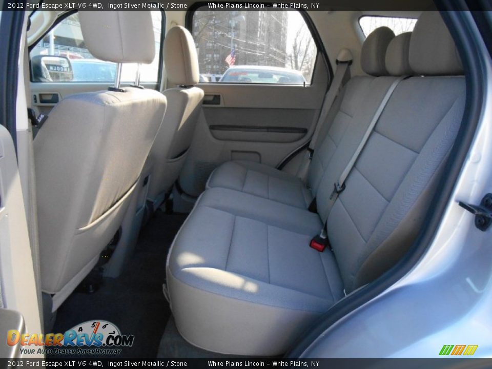 2012 Ford Escape XLT V6 4WD Ingot Silver Metallic / Stone Photo #8
