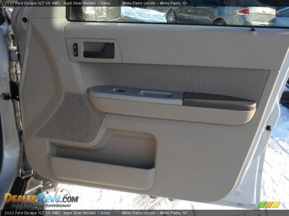2012 Ford Escape XLT V6 4WD Ingot Silver Metallic / Stone Photo #10