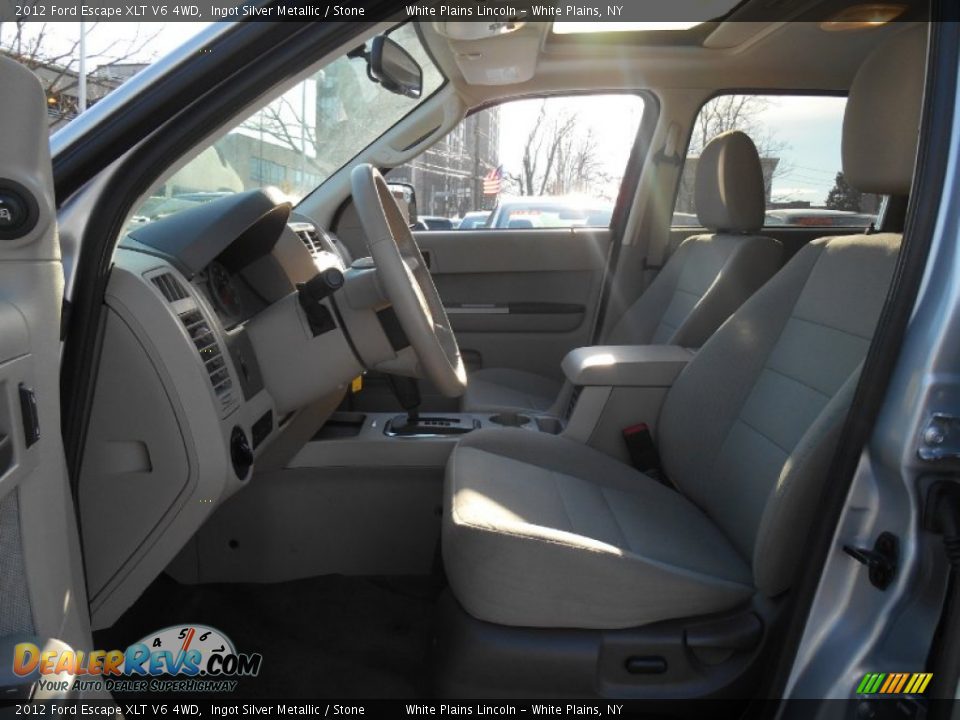 2012 Ford Escape XLT V6 4WD Ingot Silver Metallic / Stone Photo #14