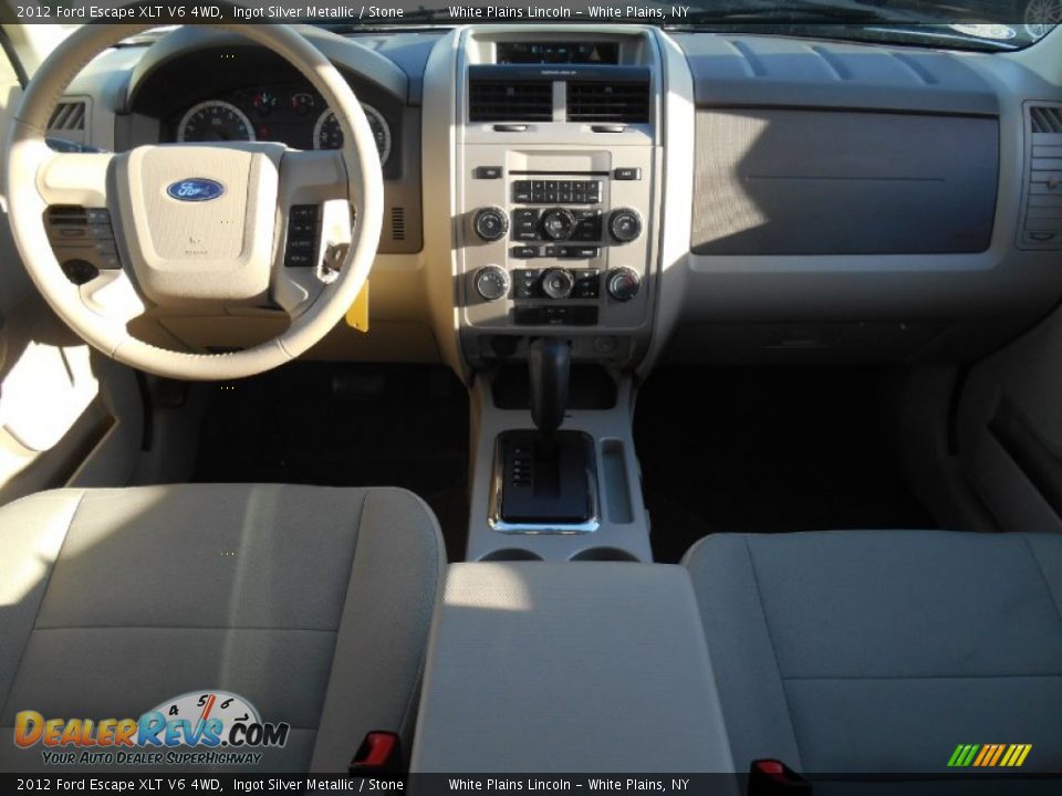2012 Ford Escape XLT V6 4WD Ingot Silver Metallic / Stone Photo #16