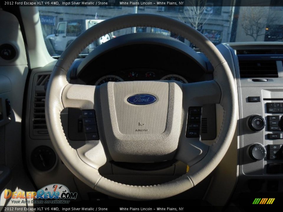 2012 Ford Escape XLT V6 4WD Ingot Silver Metallic / Stone Photo #17