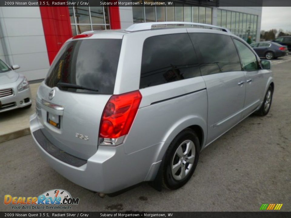 2009 Nissan Quest 3.5 S Radiant Silver / Gray Photo #11