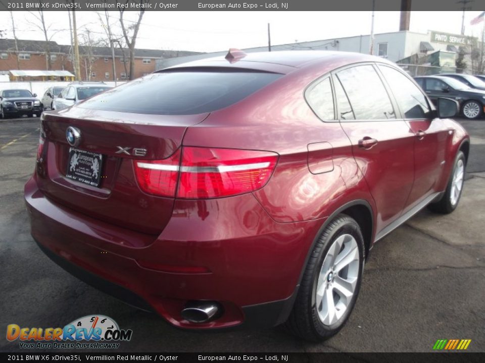 2011 BMW X6 xDrive35i Vermillion Red Metallic / Oyster Photo #3
