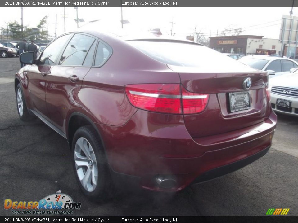 2011 BMW X6 xDrive35i Vermillion Red Metallic / Oyster Photo #4
