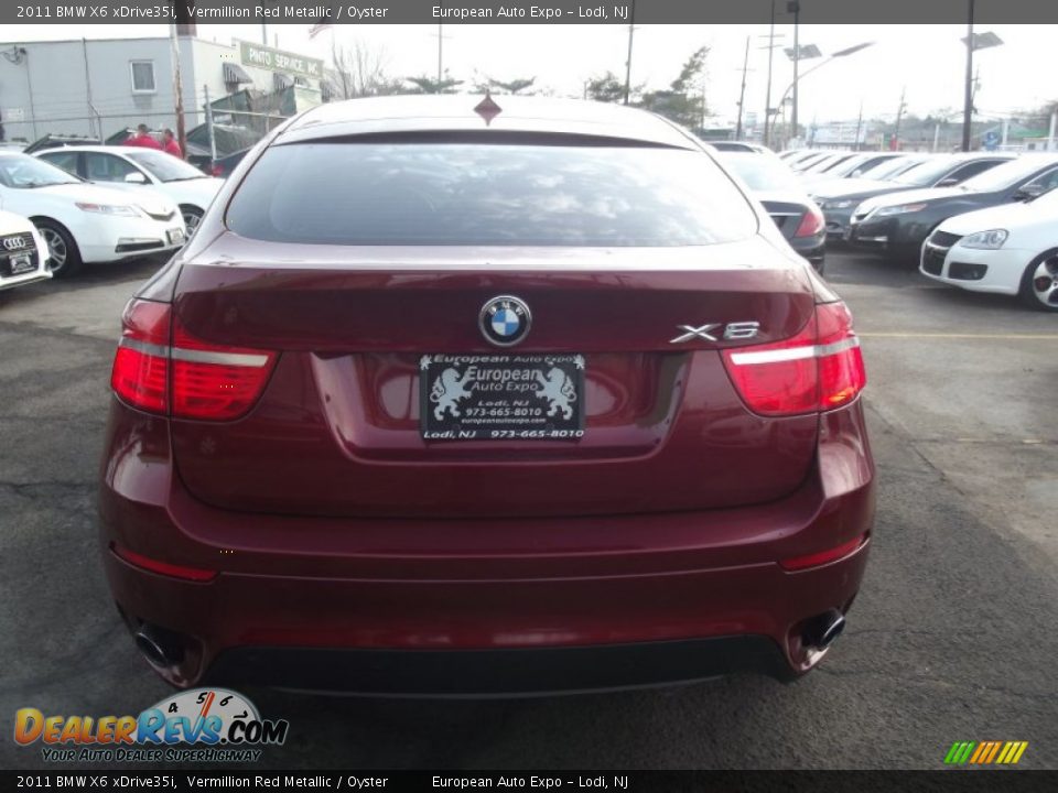 2011 BMW X6 xDrive35i Vermillion Red Metallic / Oyster Photo #5