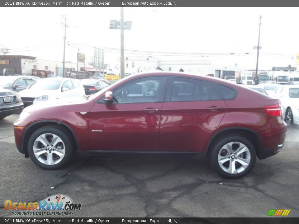 2011 BMW X6 xDrive35i Vermillion Red Metallic / Oyster Photo #6