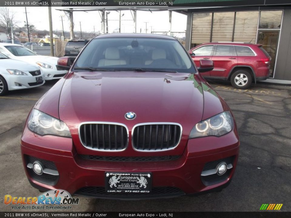 2011 BMW X6 xDrive35i Vermillion Red Metallic / Oyster Photo #7