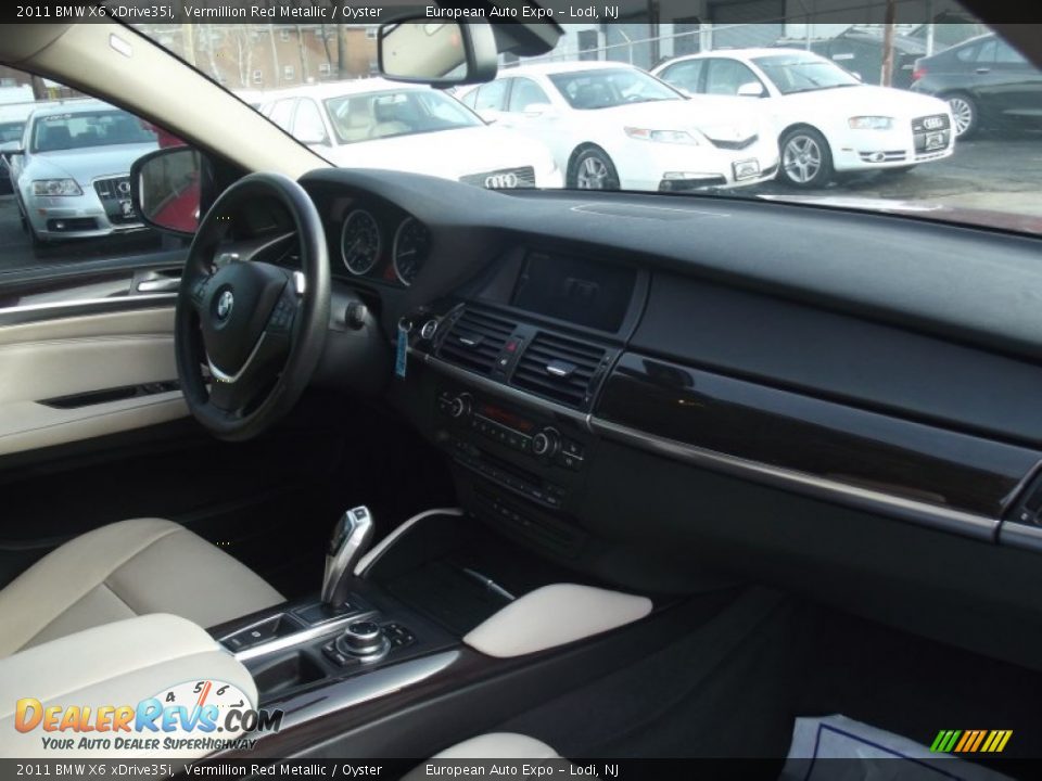 2011 BMW X6 xDrive35i Vermillion Red Metallic / Oyster Photo #14