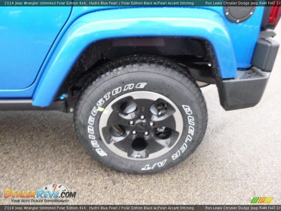 2014 Jeep Wrangler Unlimited Polar Edition 4x4 Hydro Blue Pearl / Polar Edition Black w/Pearl Accent Stitching Photo #9