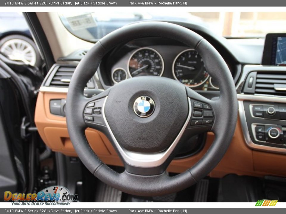 2013 BMW 3 Series 328i xDrive Sedan Steering Wheel Photo #15