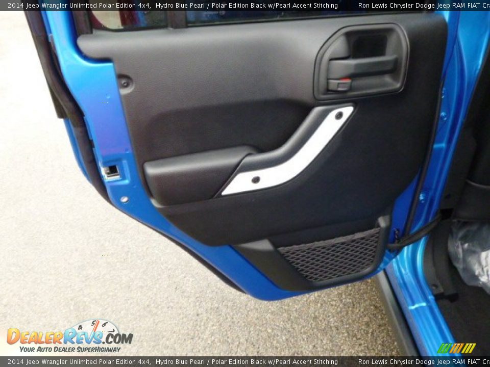 2014 Jeep Wrangler Unlimited Polar Edition 4x4 Hydro Blue Pearl / Polar Edition Black w/Pearl Accent Stitching Photo #13