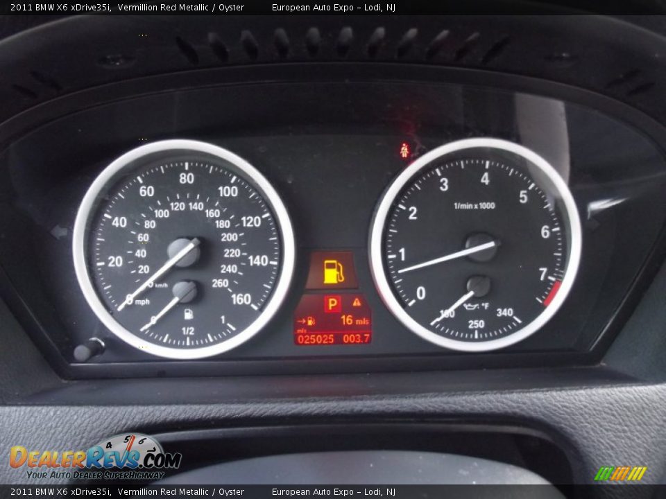 2011 BMW X6 xDrive35i Vermillion Red Metallic / Oyster Photo #33