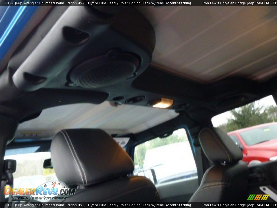 2014 Jeep Wrangler Unlimited Polar Edition 4x4 Hydro Blue Pearl / Polar Edition Black w/Pearl Accent Stitching Photo #14