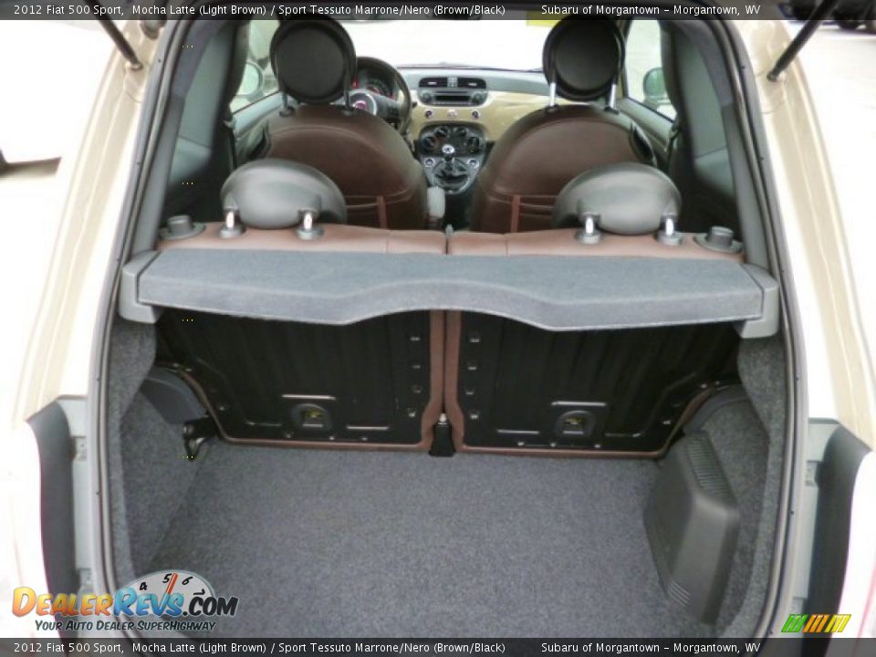 2012 Fiat 500 Sport Mocha Latte (Light Brown) / Sport Tessuto Marrone/Nero (Brown/Black) Photo #6