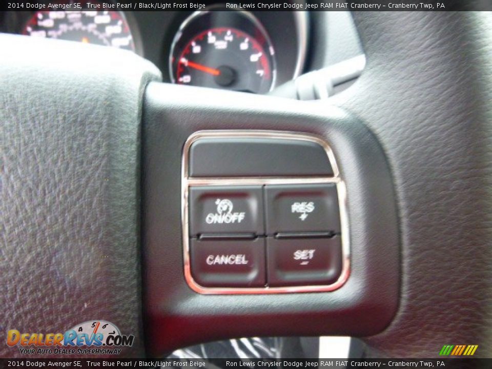 2014 Dodge Avenger SE True Blue Pearl / Black/Light Frost Beige Photo #18