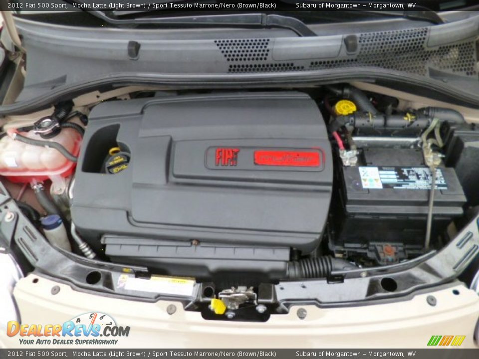 2012 Fiat 500 Sport Mocha Latte (Light Brown) / Sport Tessuto Marrone/Nero (Brown/Black) Photo #18