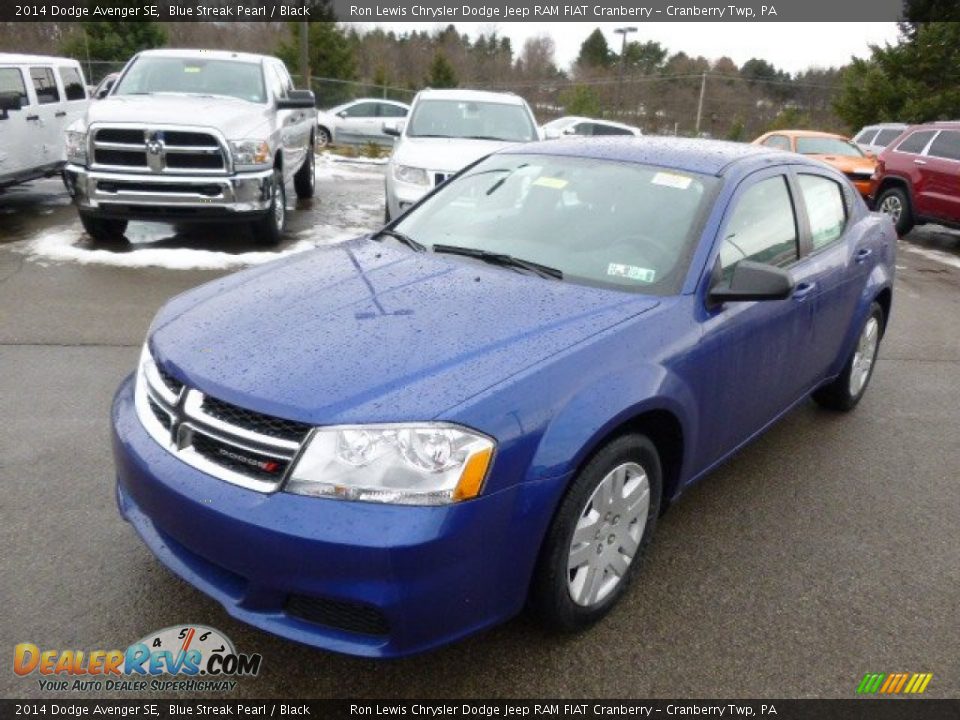 2014 Dodge Avenger SE Blue Streak Pearl / Black Photo #2