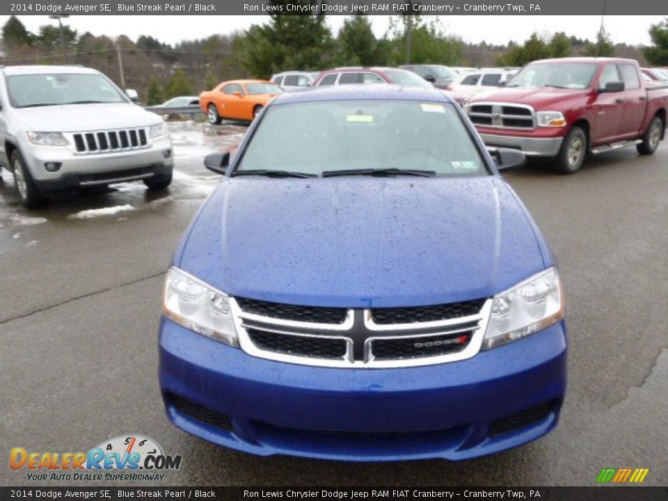 2014 Dodge Avenger SE Blue Streak Pearl / Black Photo #3