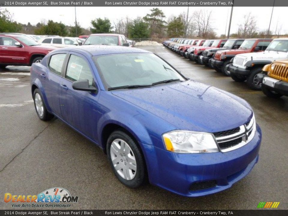 2014 Dodge Avenger SE Blue Streak Pearl / Black Photo #4