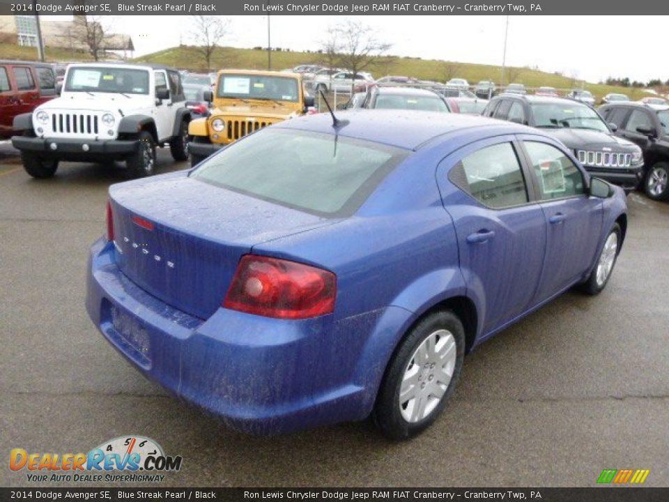 2014 Dodge Avenger SE Blue Streak Pearl / Black Photo #6