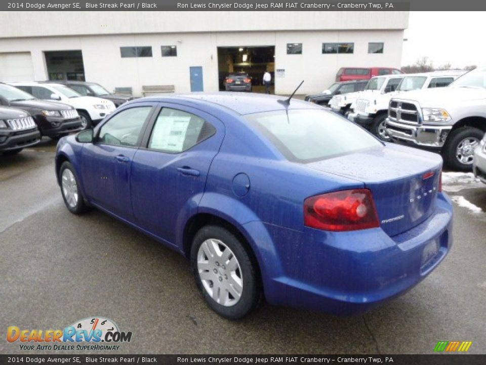 2014 Dodge Avenger SE Blue Streak Pearl / Black Photo #8