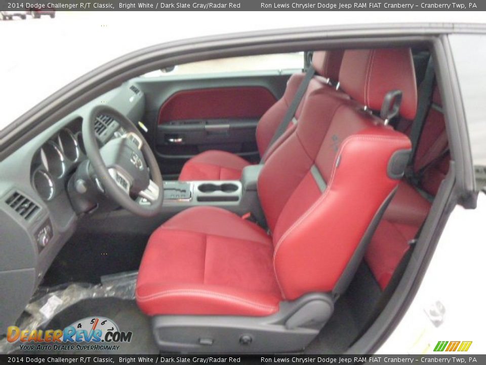 Front Seat of 2014 Dodge Challenger R/T Classic Photo #10