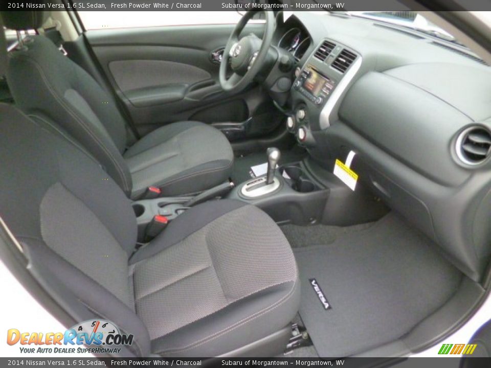 2014 Nissan Versa 1.6 SL Sedan Fresh Powder White / Charcoal Photo #10