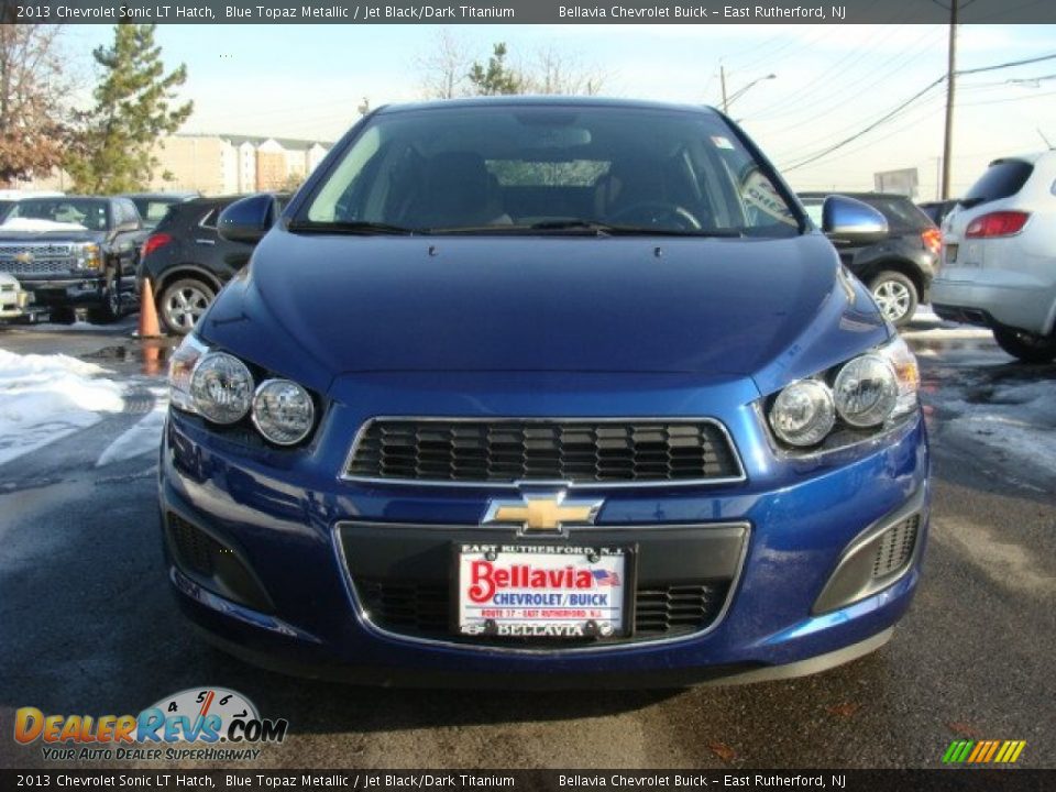 2013 Chevrolet Sonic LT Hatch Blue Topaz Metallic / Jet Black/Dark Titanium Photo #2