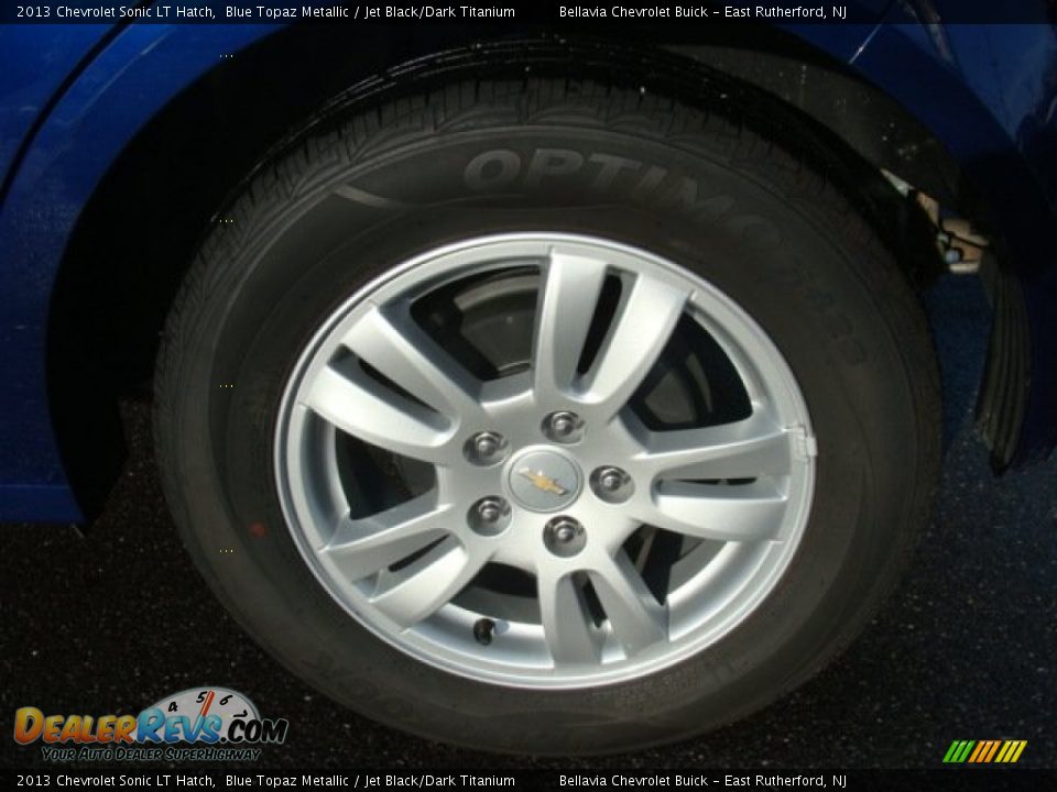 2013 Chevrolet Sonic LT Hatch Blue Topaz Metallic / Jet Black/Dark Titanium Photo #14