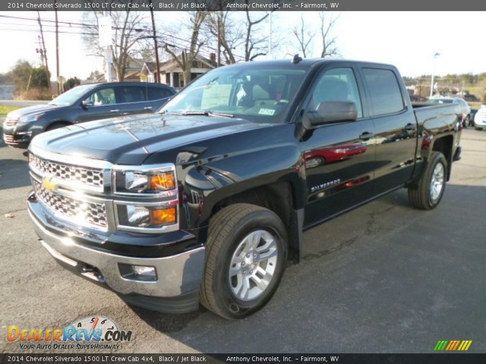 2014 Chevrolet Silverado 1500 LT Crew Cab 4x4 Black / Jet Black Photo #3