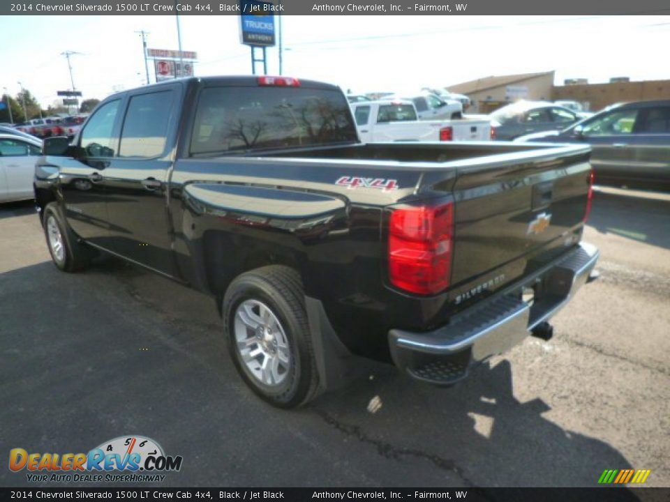 2014 Chevrolet Silverado 1500 LT Crew Cab 4x4 Black / Jet Black Photo #4