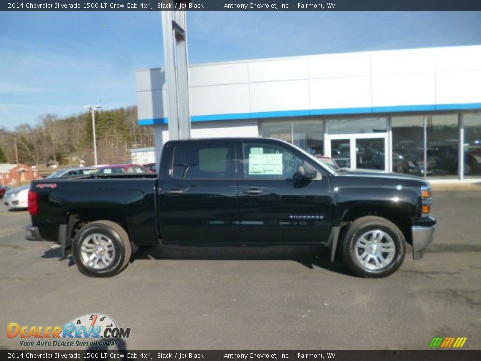 2014 Chevrolet Silverado 1500 LT Crew Cab 4x4 Black / Jet Black Photo #7
