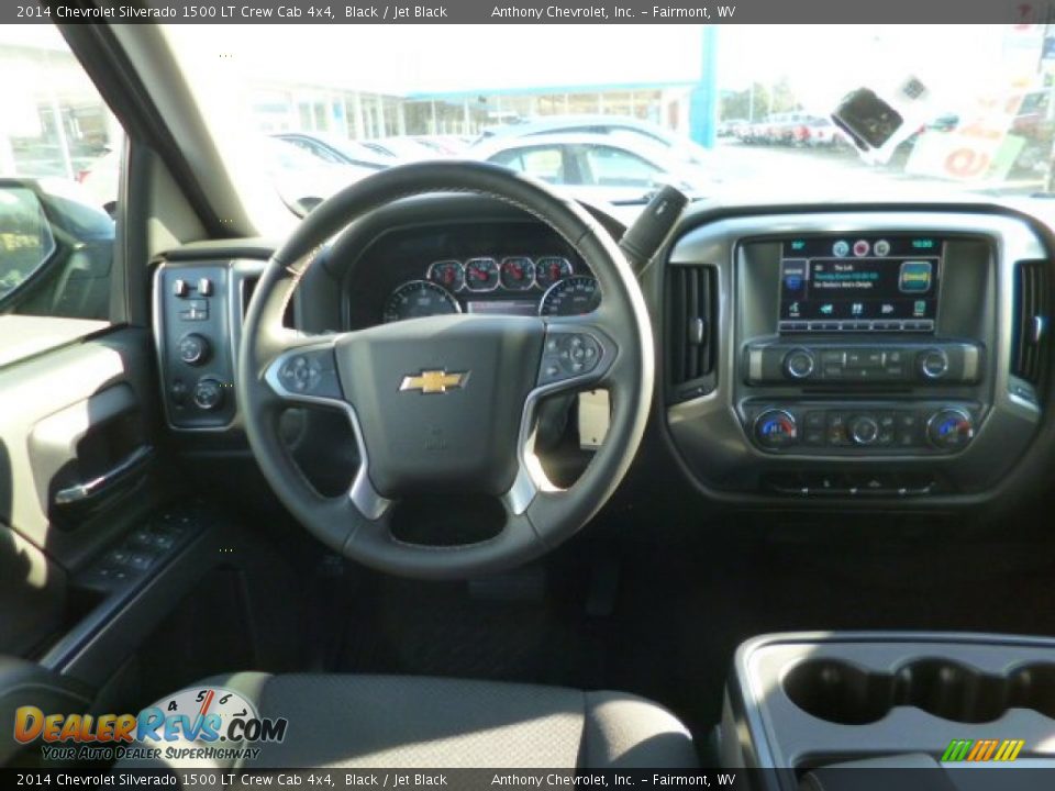 2014 Chevrolet Silverado 1500 LT Crew Cab 4x4 Black / Jet Black Photo #14