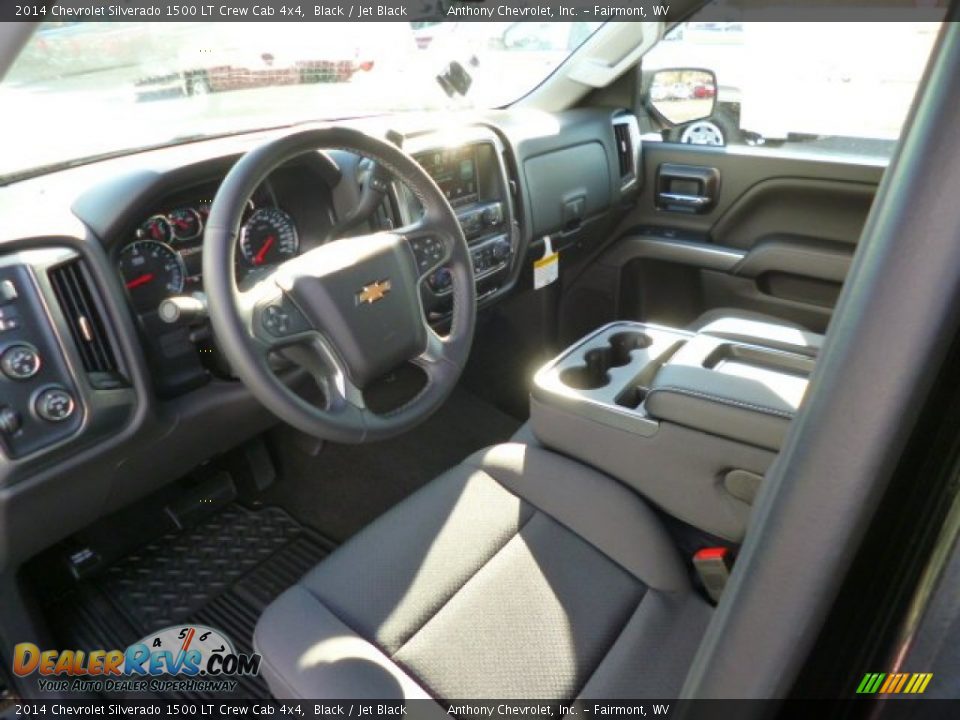 2014 Chevrolet Silverado 1500 LT Crew Cab 4x4 Black / Jet Black Photo #16