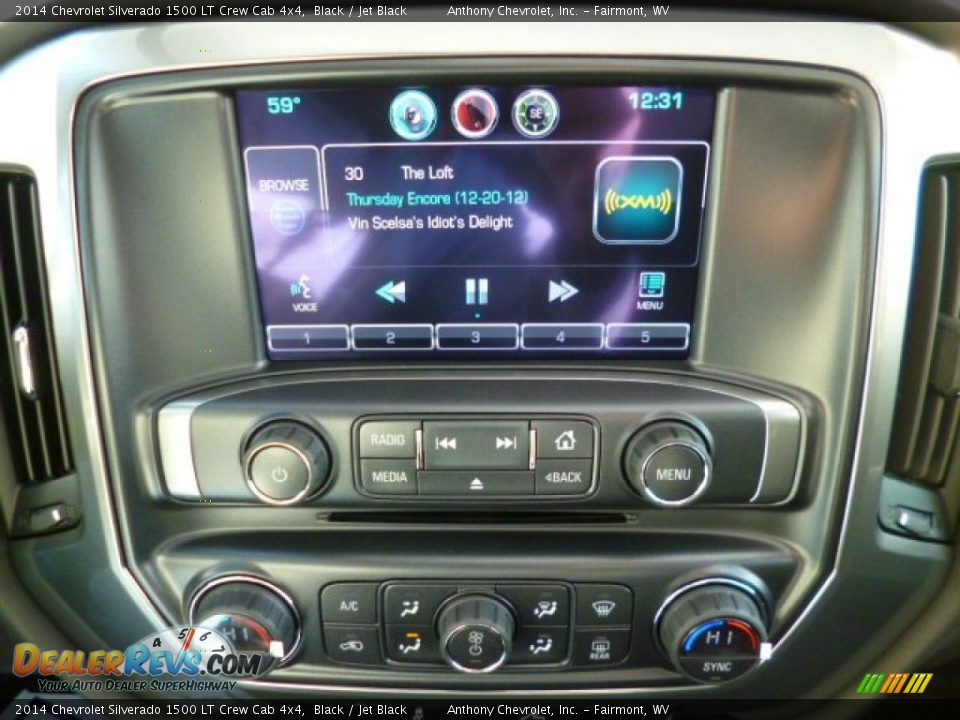 2014 Chevrolet Silverado 1500 LT Crew Cab 4x4 Black / Jet Black Photo #19
