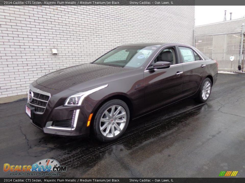 2014 Cadillac CTS Sedan Majestic Plum Metallic / Medium Titanium/Jet Black Photo #1