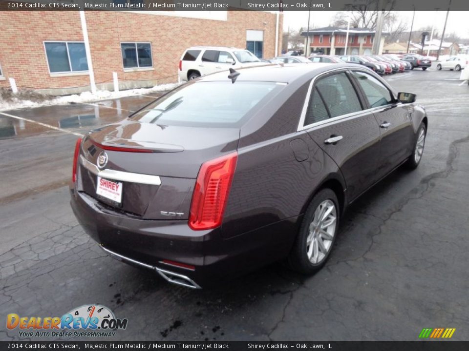 2014 Cadillac CTS Sedan Majestic Plum Metallic / Medium Titanium/Jet Black Photo #4