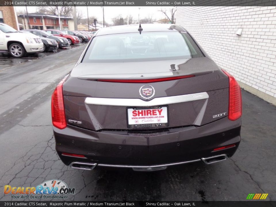 2014 Cadillac CTS Sedan Majestic Plum Metallic / Medium Titanium/Jet Black Photo #5