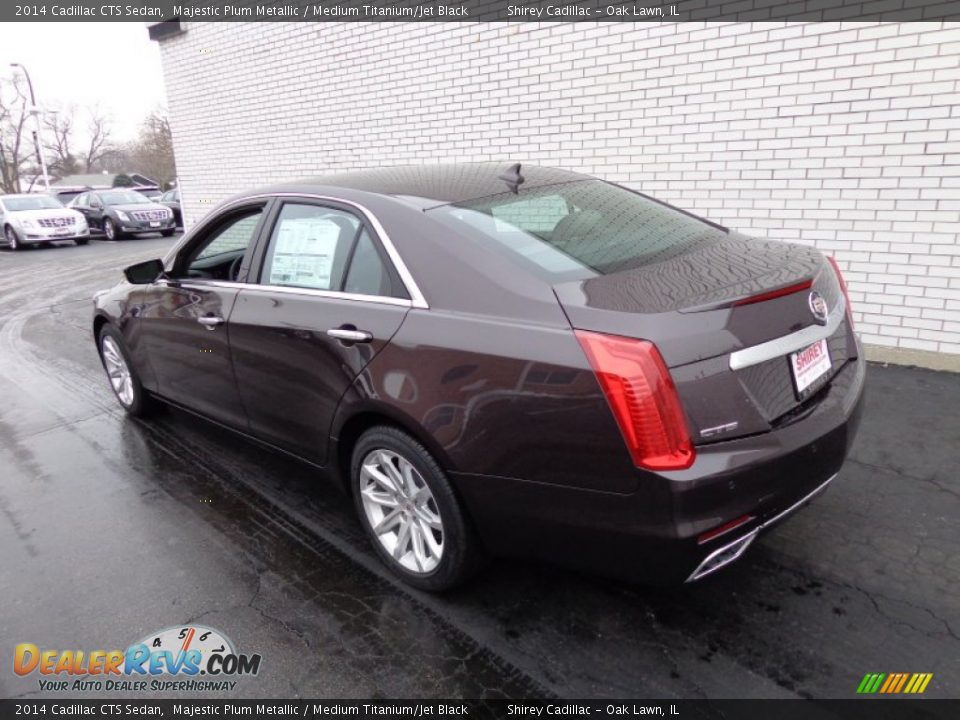 2014 Cadillac CTS Sedan Majestic Plum Metallic / Medium Titanium/Jet Black Photo #6