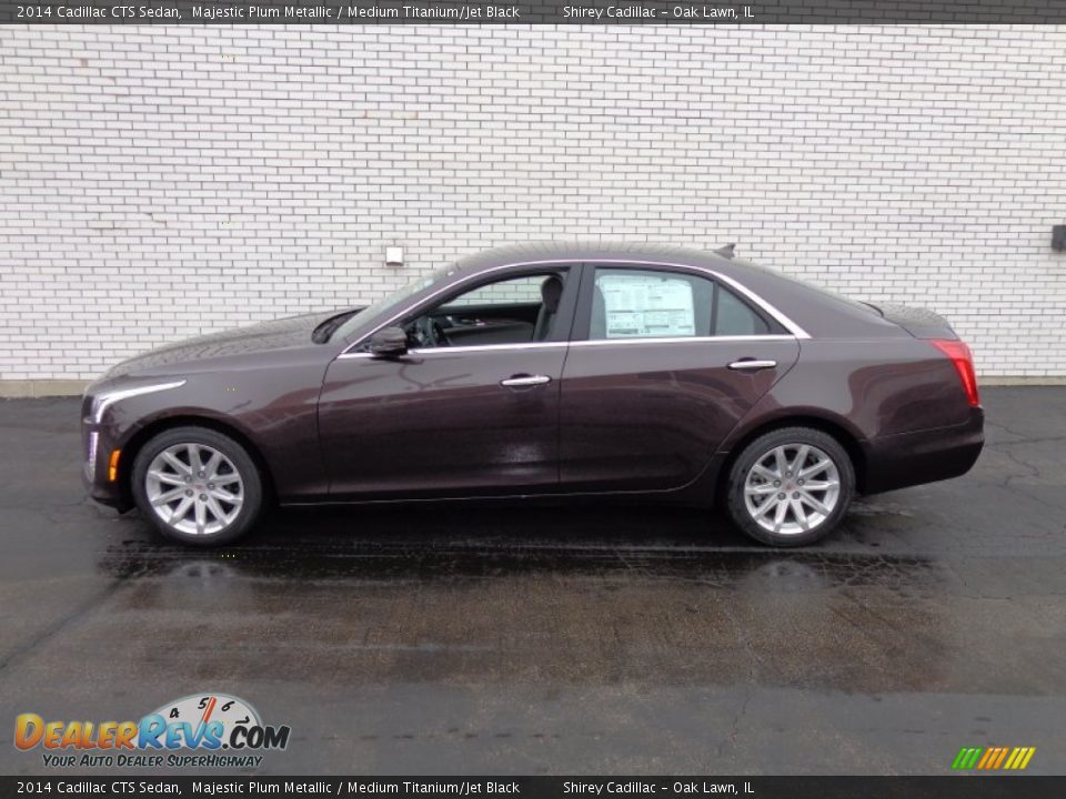 2014 Cadillac CTS Sedan Majestic Plum Metallic / Medium Titanium/Jet Black Photo #7