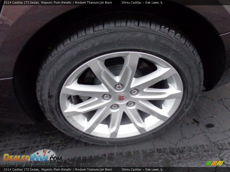 2014 Cadillac CTS Sedan Majestic Plum Metallic / Medium Titanium/Jet Black Photo #8