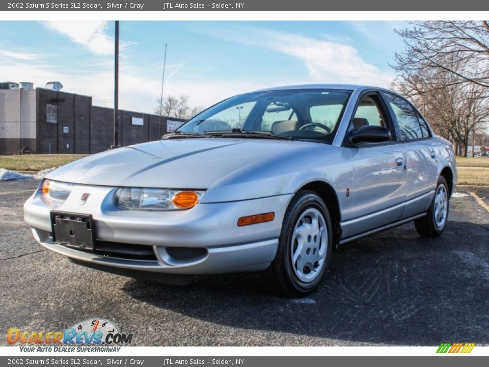 2002 Saturn S Series SL2 Sedan Silver / Gray Photo #1