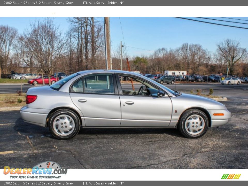 2002 Saturn S Series SL2 Sedan Silver / Gray Photo #7