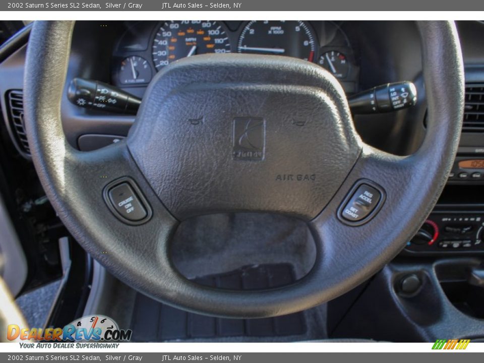 2002 Saturn S Series SL2 Sedan Silver / Gray Photo #14